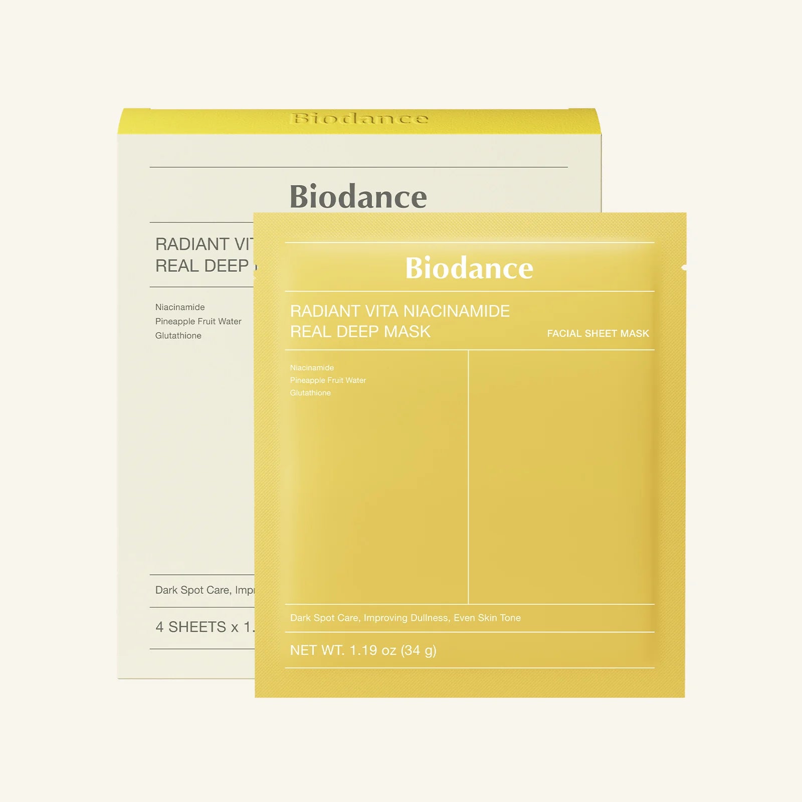BIODANCE - Radiant Vita Niacinamide Real deep Mask